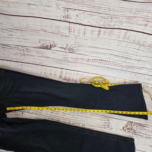 Kut From the Kloth Natalie High Rise Bootcut Jeans Sz 16 Dark Wash Flap Pockets - Picture 10 of 11